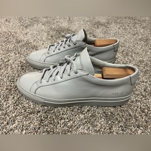 Common Projects Men's Achilles Leather Low-Top Sneakers (Grey)